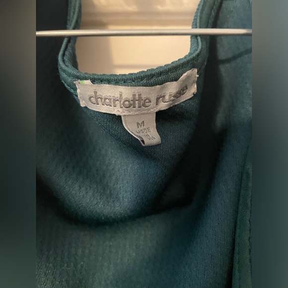Charlotte Russe Crop Top size Medium Green - Picture 3 of 4